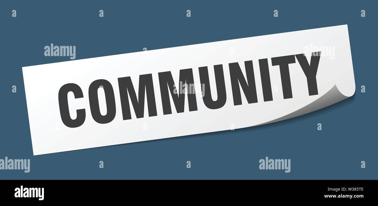 Community Message Sign Community notice Stock Vector Images - Alamy