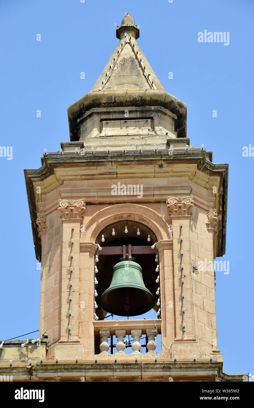 Parish Church of Our Lady of Pompei, Marsaxlokk, Malta, Europe Stock Photo