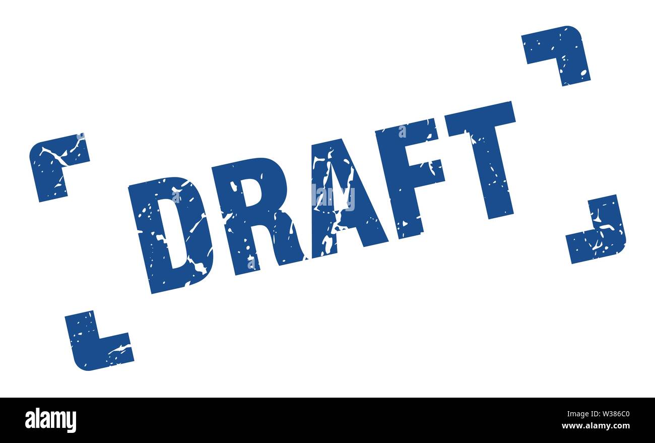 draft stamp. draft square grunge sign. draft Stock Vector Image & Art ...