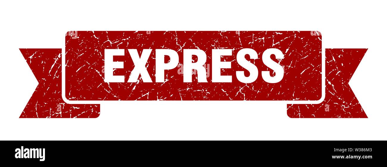 express grunge ribbon. express sign. express banner Stock Vector Image ...
