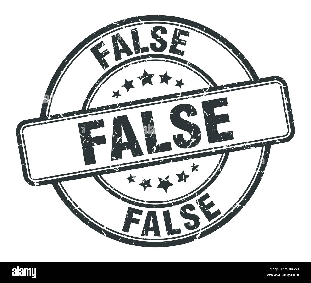 false stamp. false round grunge sign. false Stock Vector Image & Art ...