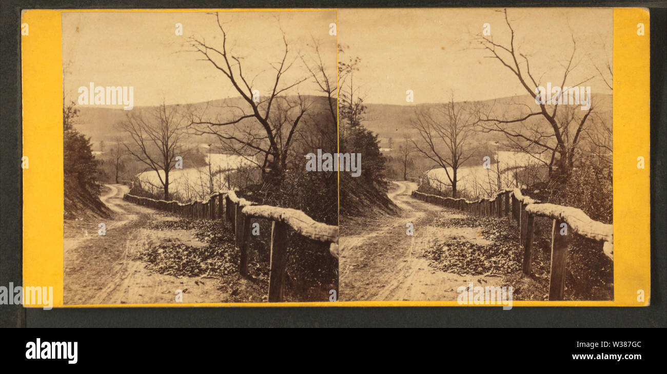 View between Lover's Leap and White House, Neversink Mountain, from