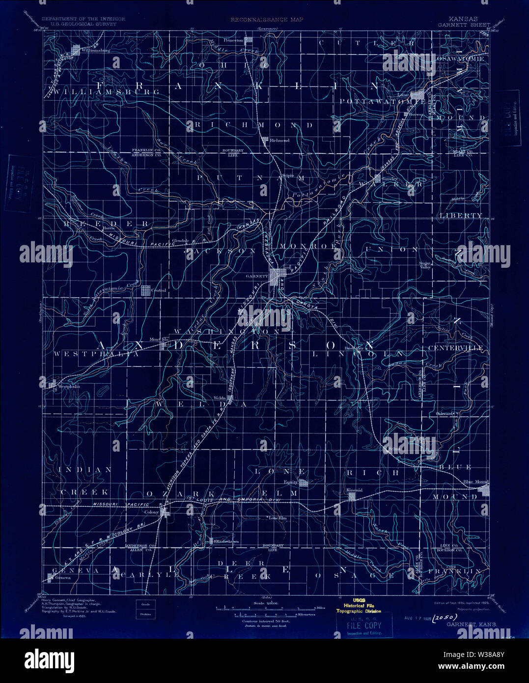 kansas map hires stock photography and images Alamy