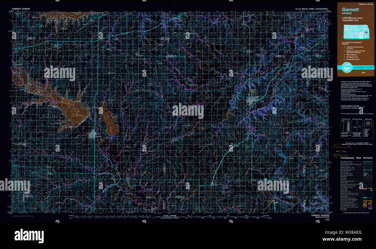 kansas map hires stock photography and images Alamy