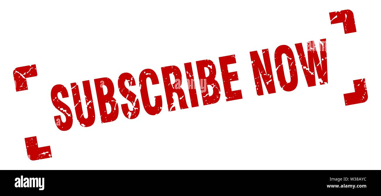 subscribe now stamp. subscribe now square grunge sign. subscribe now ...
