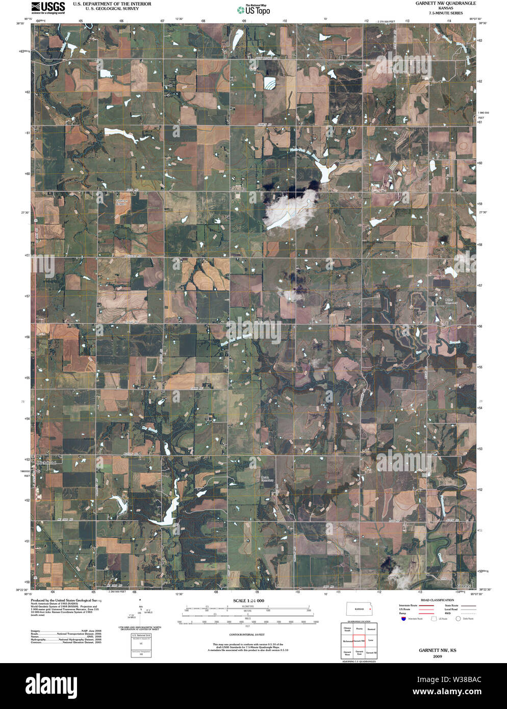 kansas map hires stock photography and images Alamy