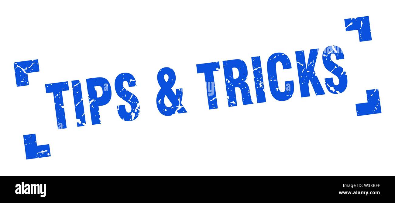 tips & tricks stamp. tips & tricks square grunge sign. tips & tricks Stock Vector