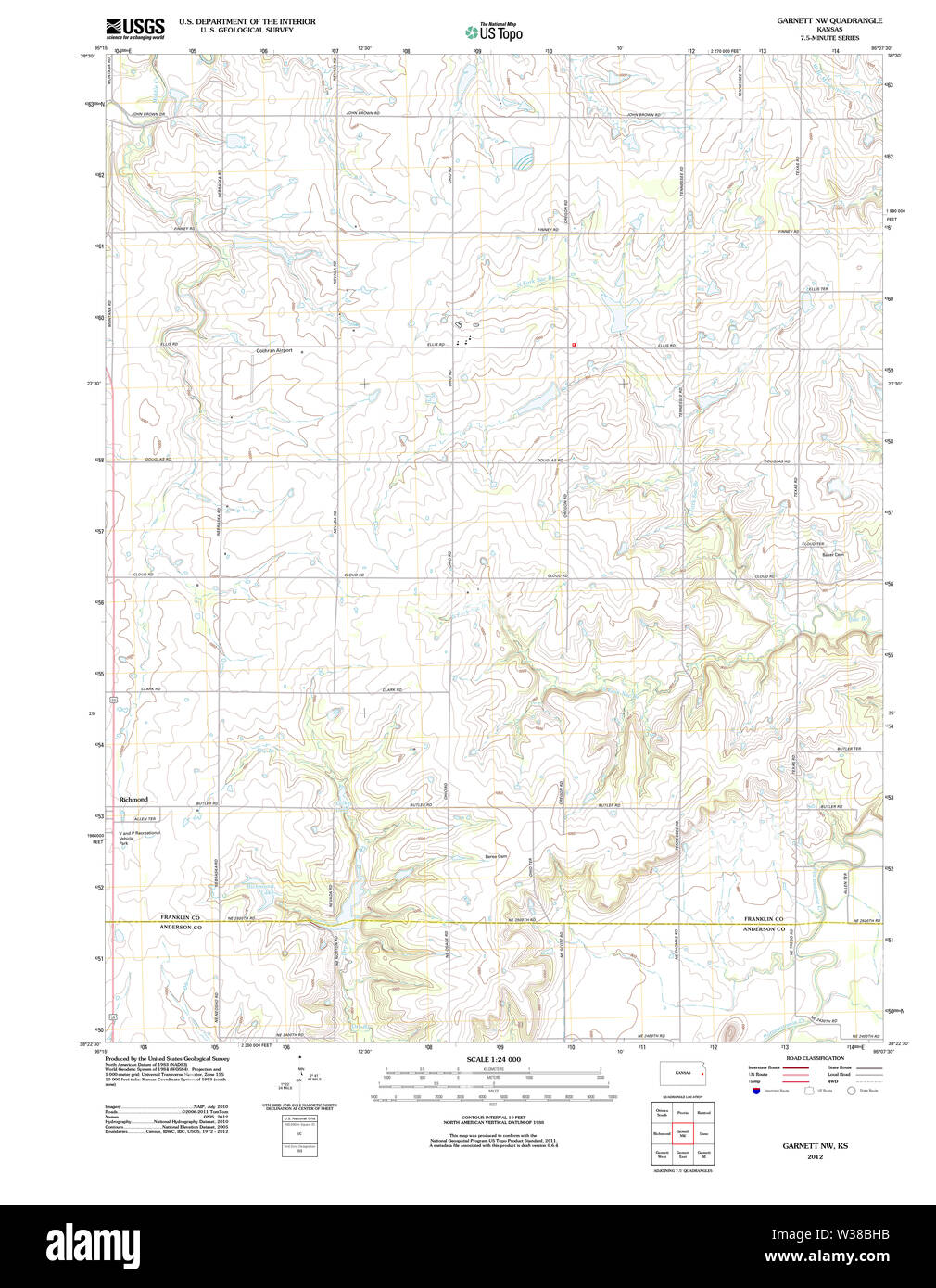 kansas map hires stock photography and images Alamy