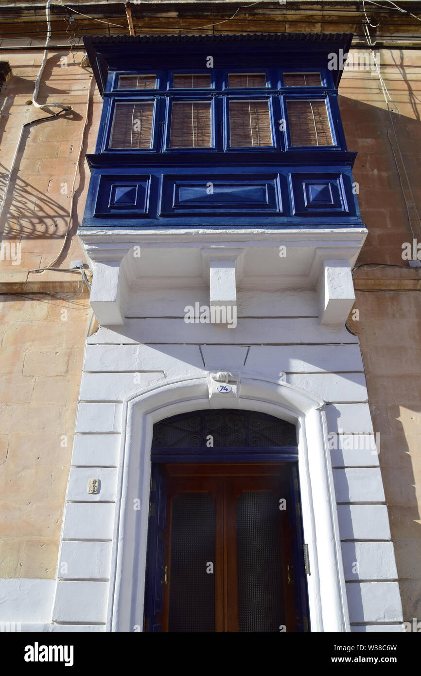 Traditional Maltese house, Sliema, Malta, Europe Stock Photo Alamy