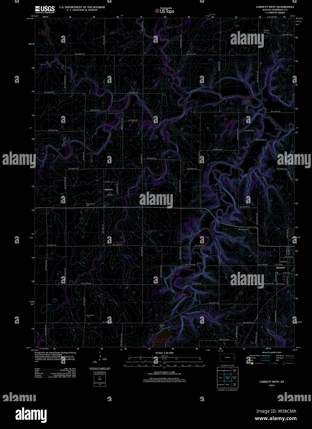 kansas map hires stock photography and images Alamy