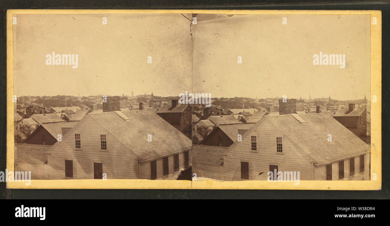 View of a group of homes, from Robert N Dennis collection of