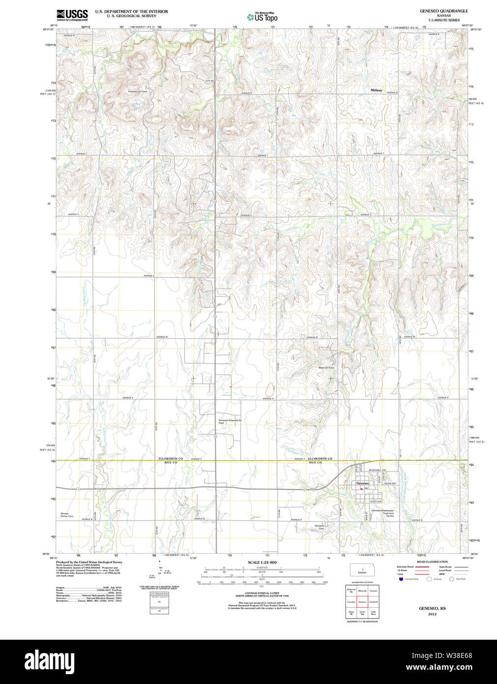 Geneseo map hires stock photography and images Alamy