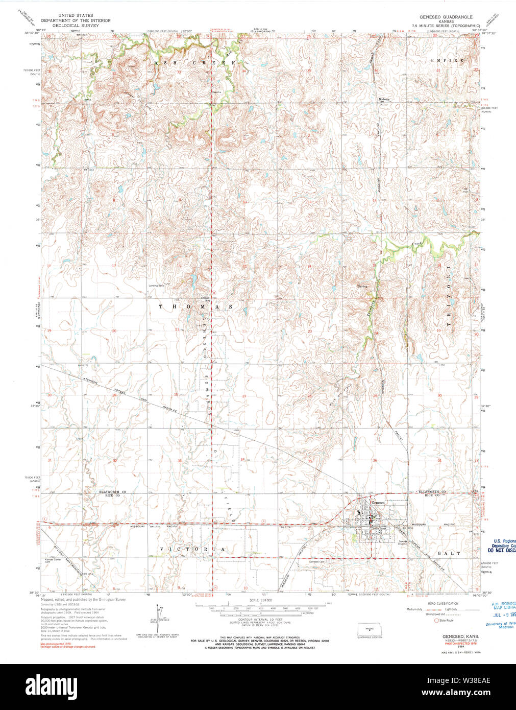 Geneseo map hires stock photography and images Alamy