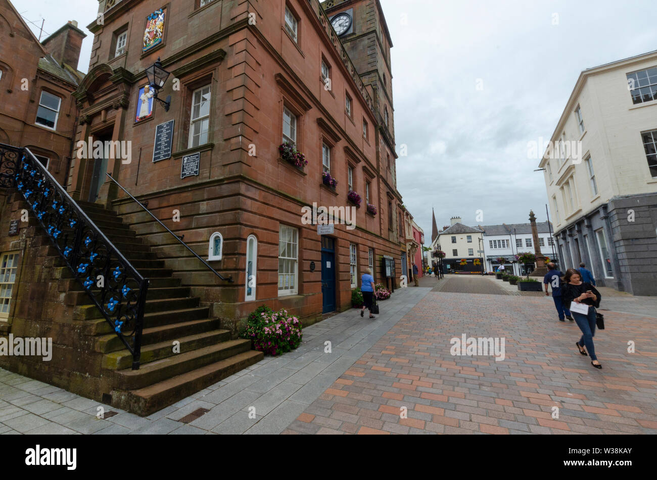 Pedestrian dumfries town centre hires stock photography and images Alamy