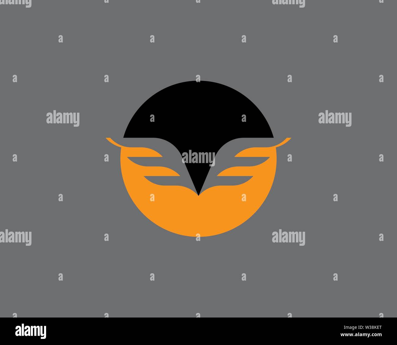 Falcon Wing Logo Template vector icon Stock Photo - Alamy