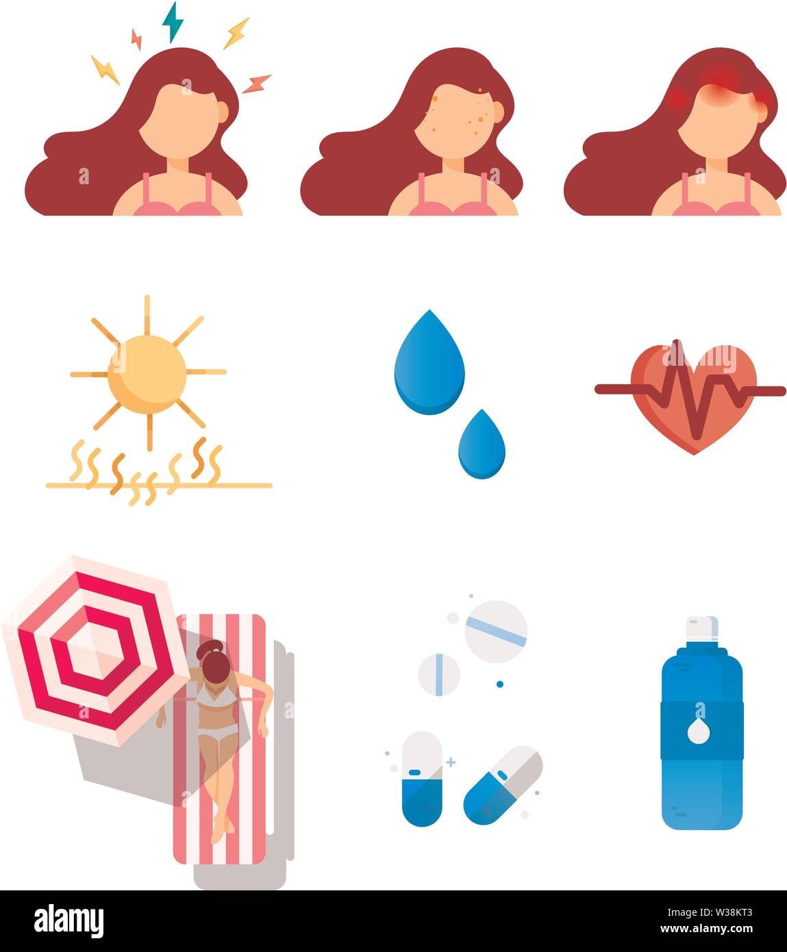 Skin exposure to the elements Stock Vector Images Alamy