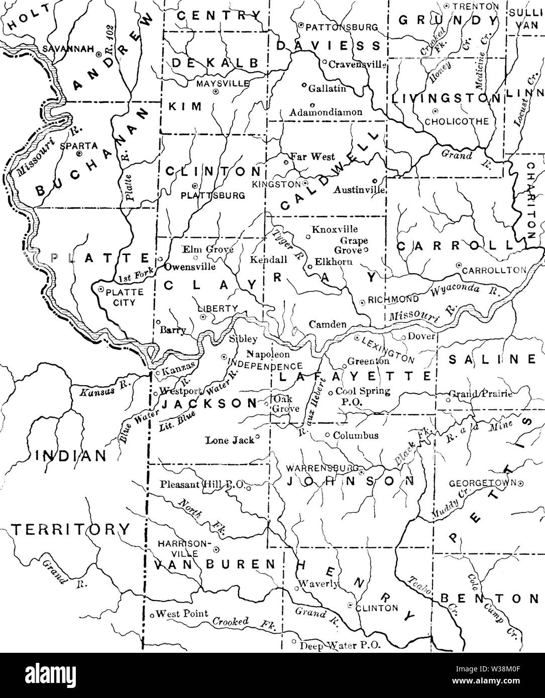 War in Missouri BHoU-p121 Stock Photo - Alamy