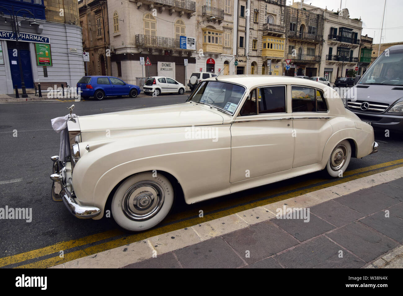 Rolls Royce car, Mosta, Malta, Europe Stock Photo - Alamy