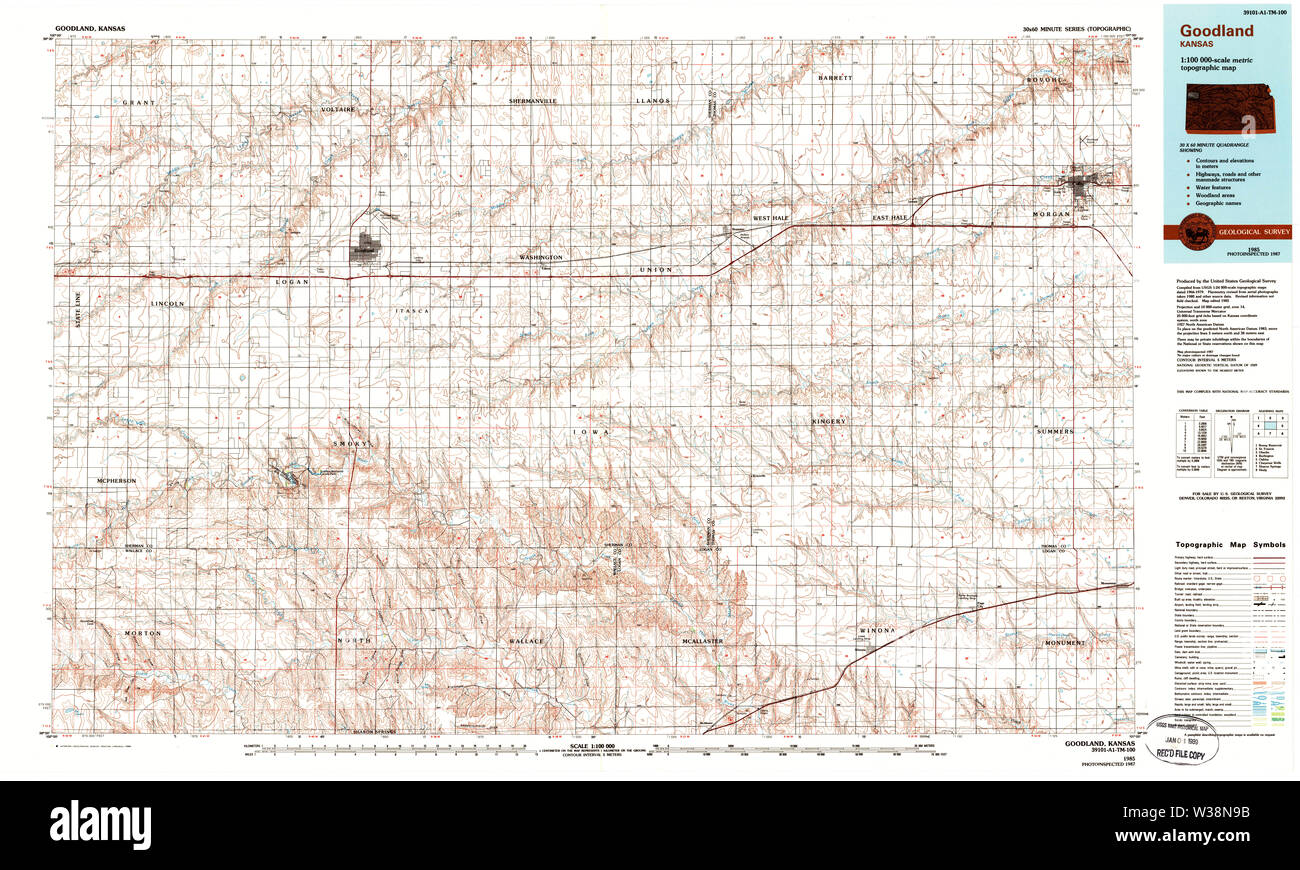 Goodland kansas map hi-res stock photography and images - Alamy