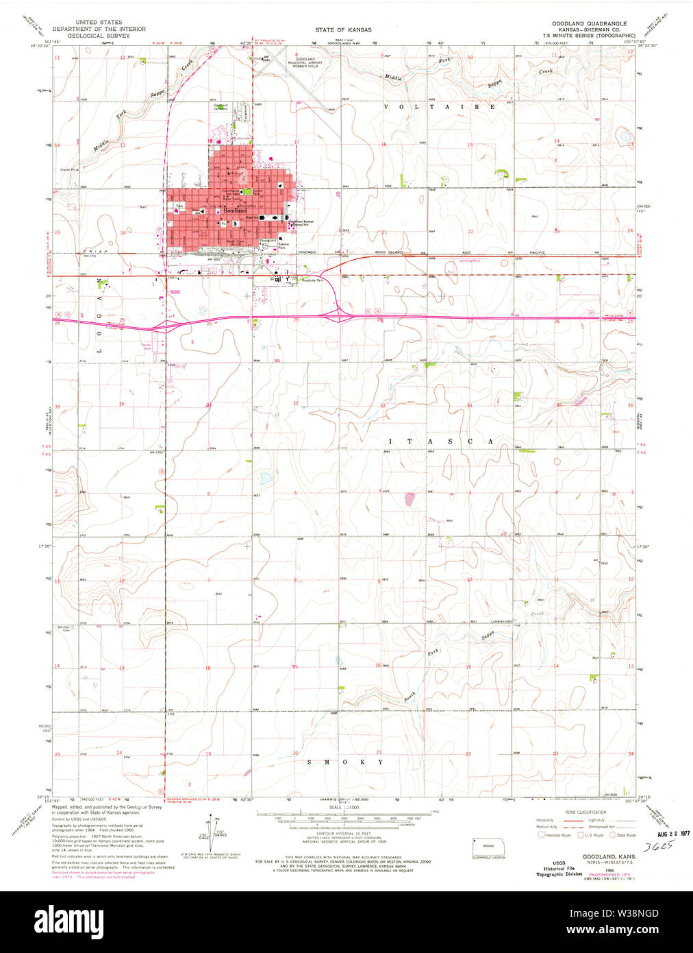 Map of goodland hires stock photography and images Alamy