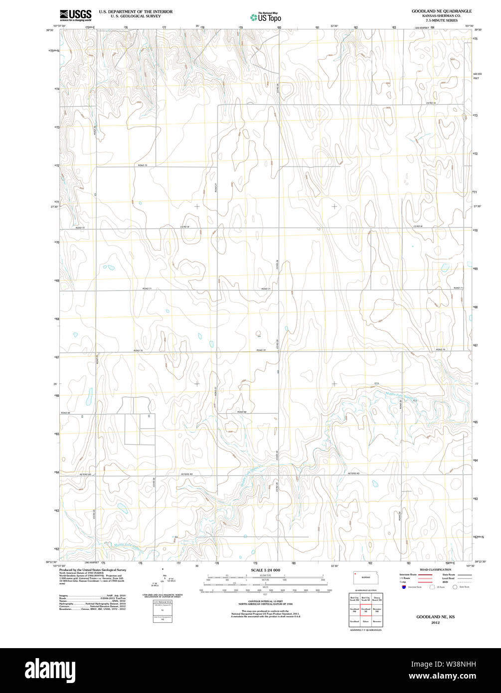 Goodland kansas map hires stock photography and images Alamy