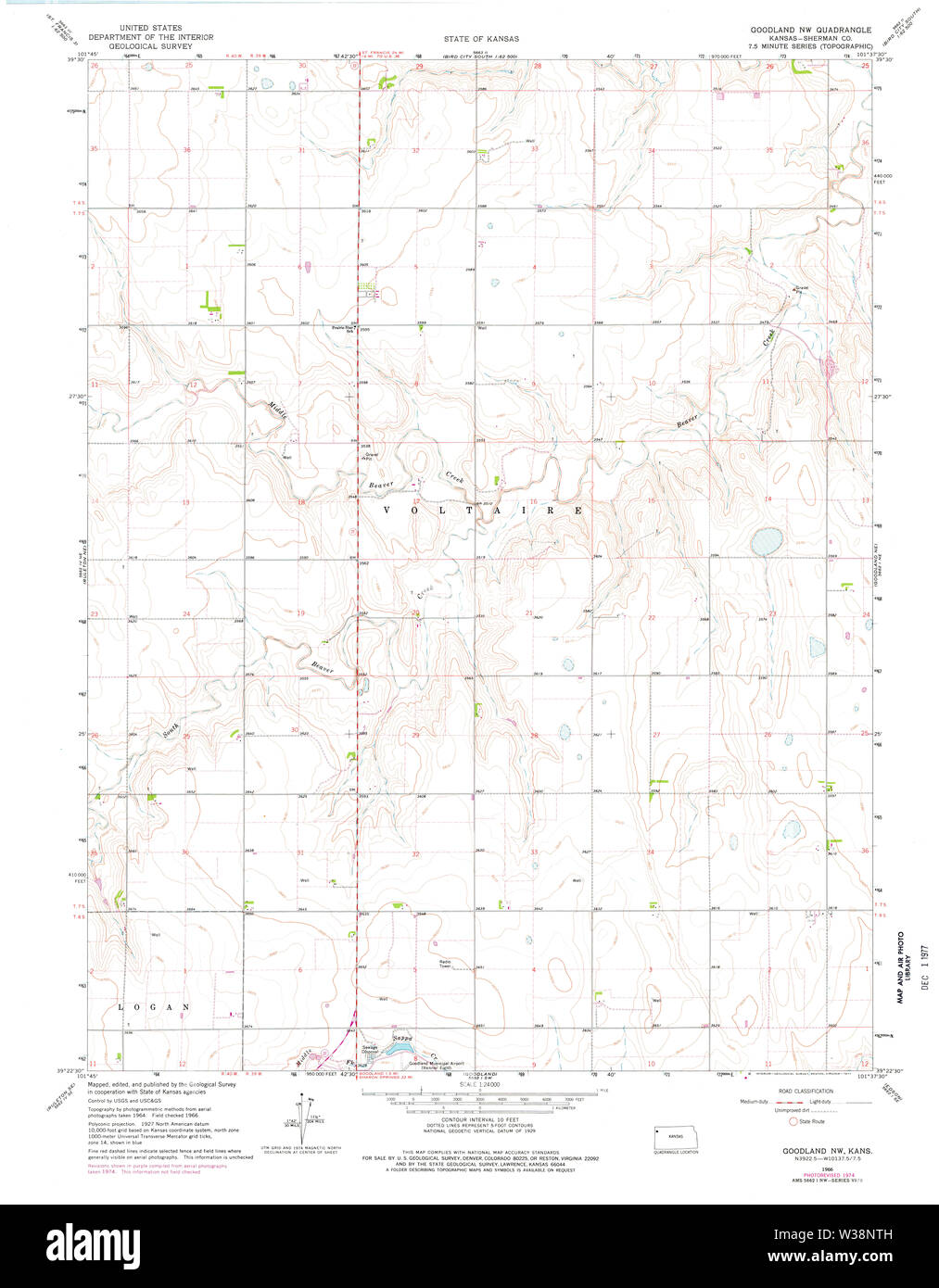 Map of goodland Cut Out Stock Images & Pictures Alamy