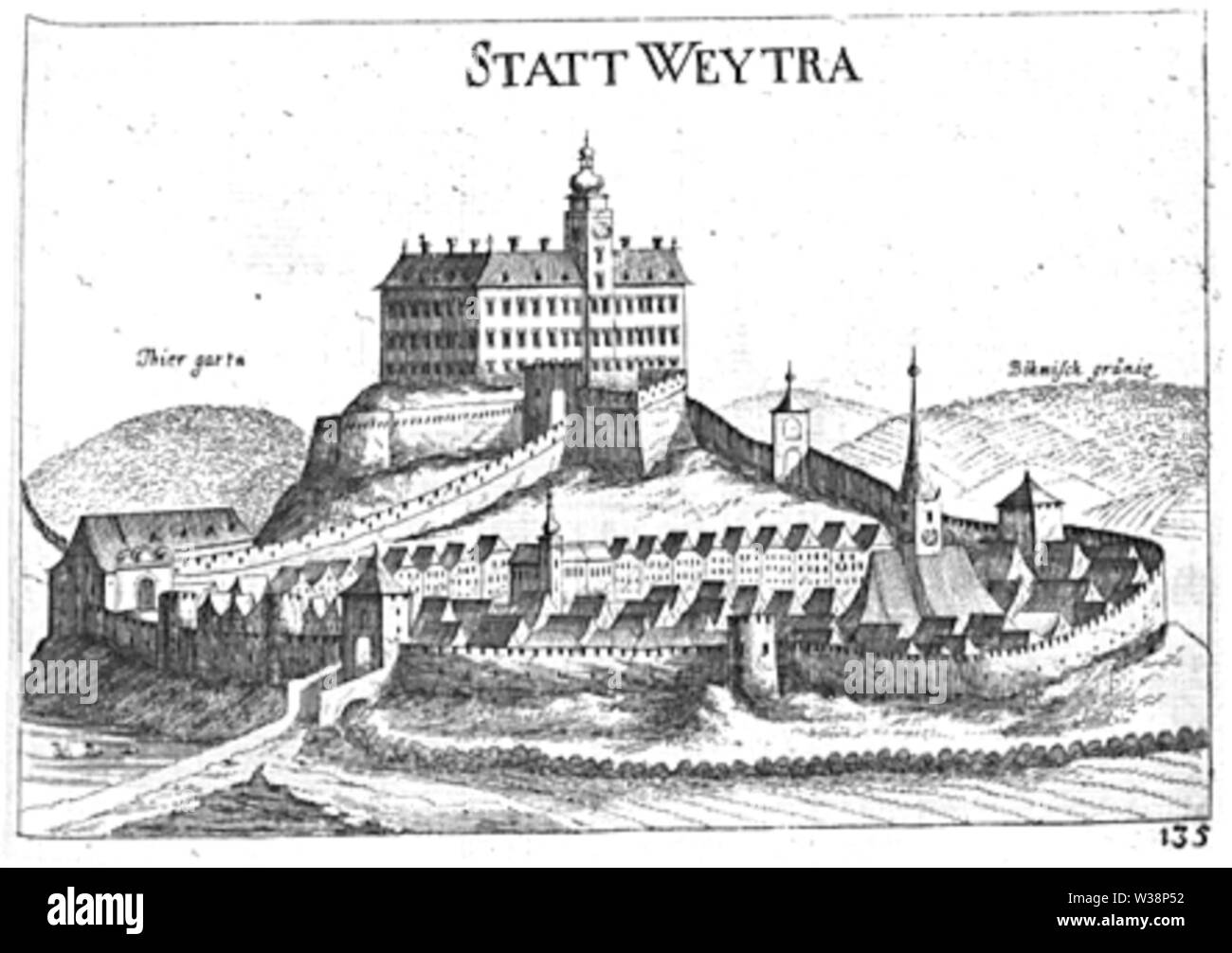 Weitra, Lower Austria Georg Mätthaus Vischer Stock Photo