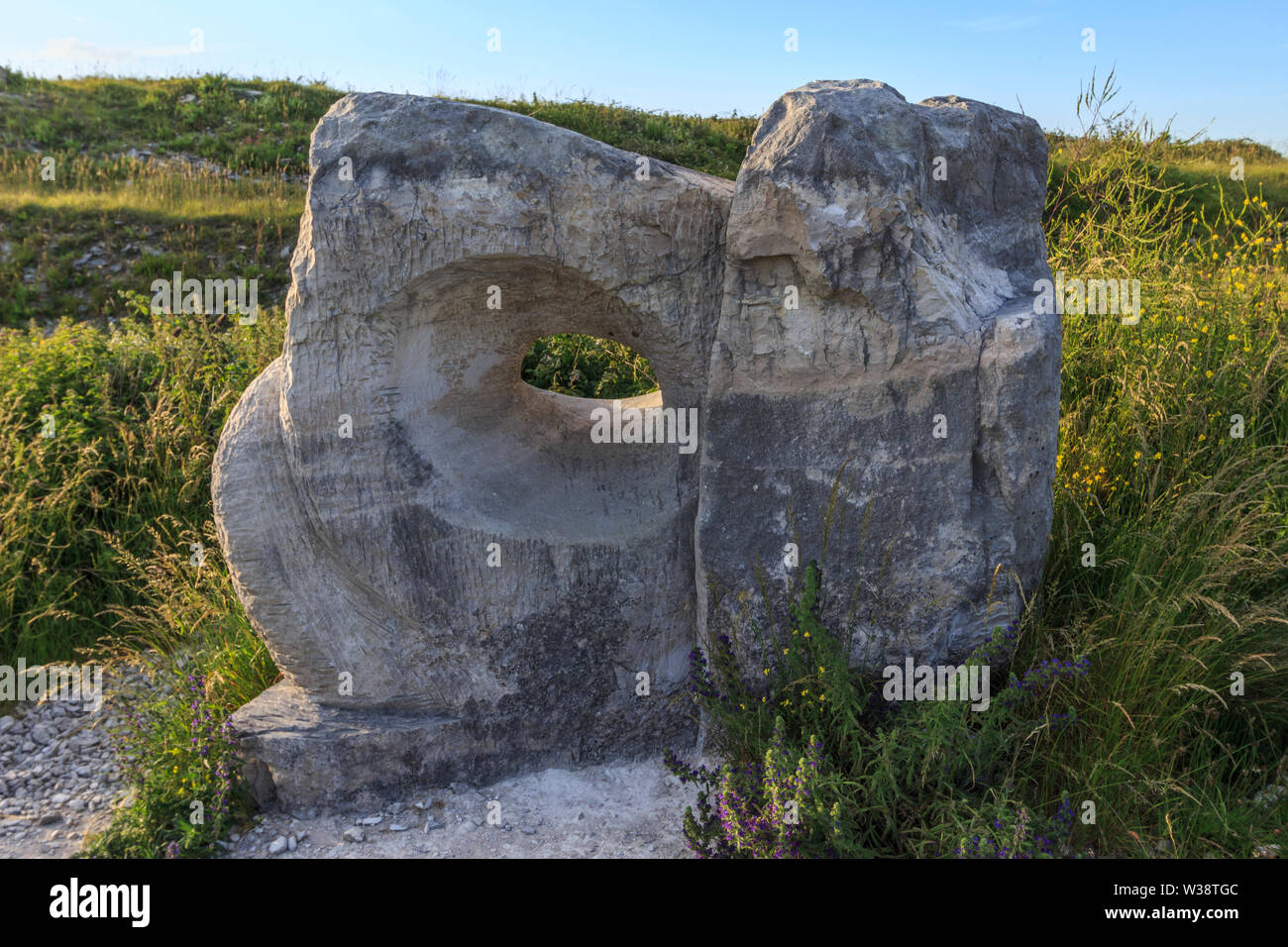 Isle of Portland, tout quarry stone sculpture park , near weymouth