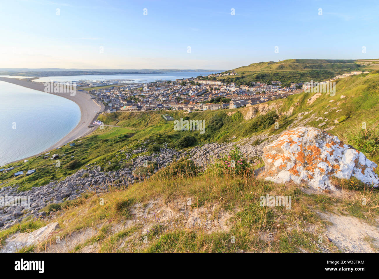 chesil beach, Portland BIll Dorset England uk gb Stock Photo Alamy