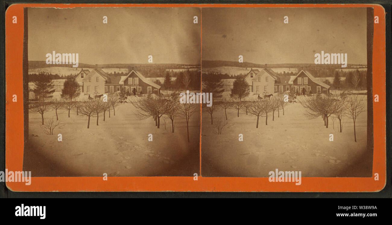 Winter, Lincoln, Maine, by Dean & Larrabee Stock Photo Alamy