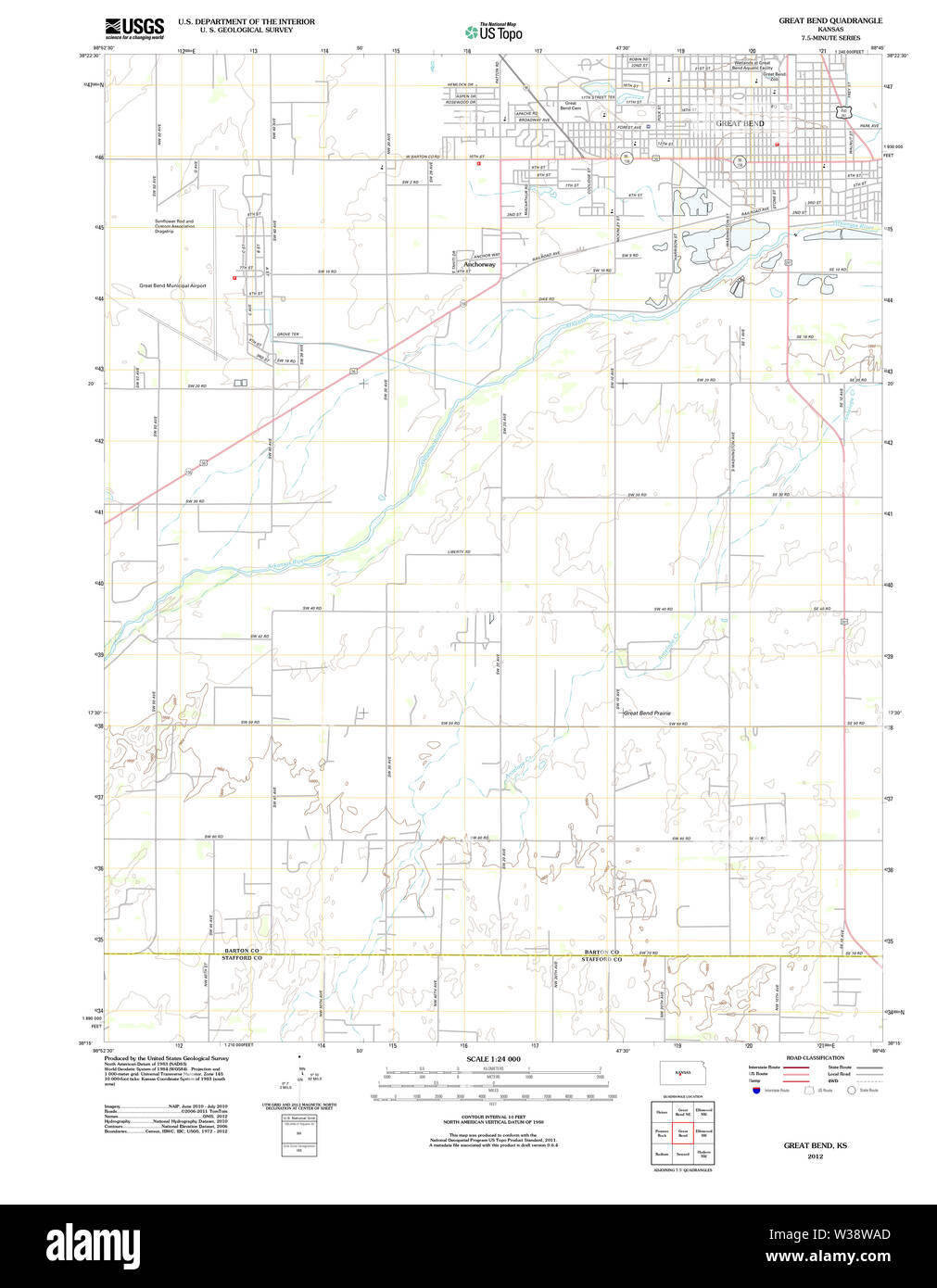 Great bend kansas map Cut Out Stock Images & Pictures Alamy