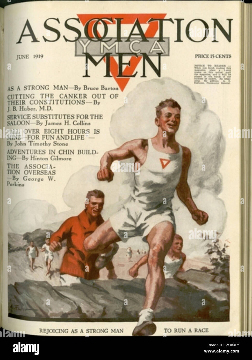 YMCA Association Men Cover June 1919 Stock Photo