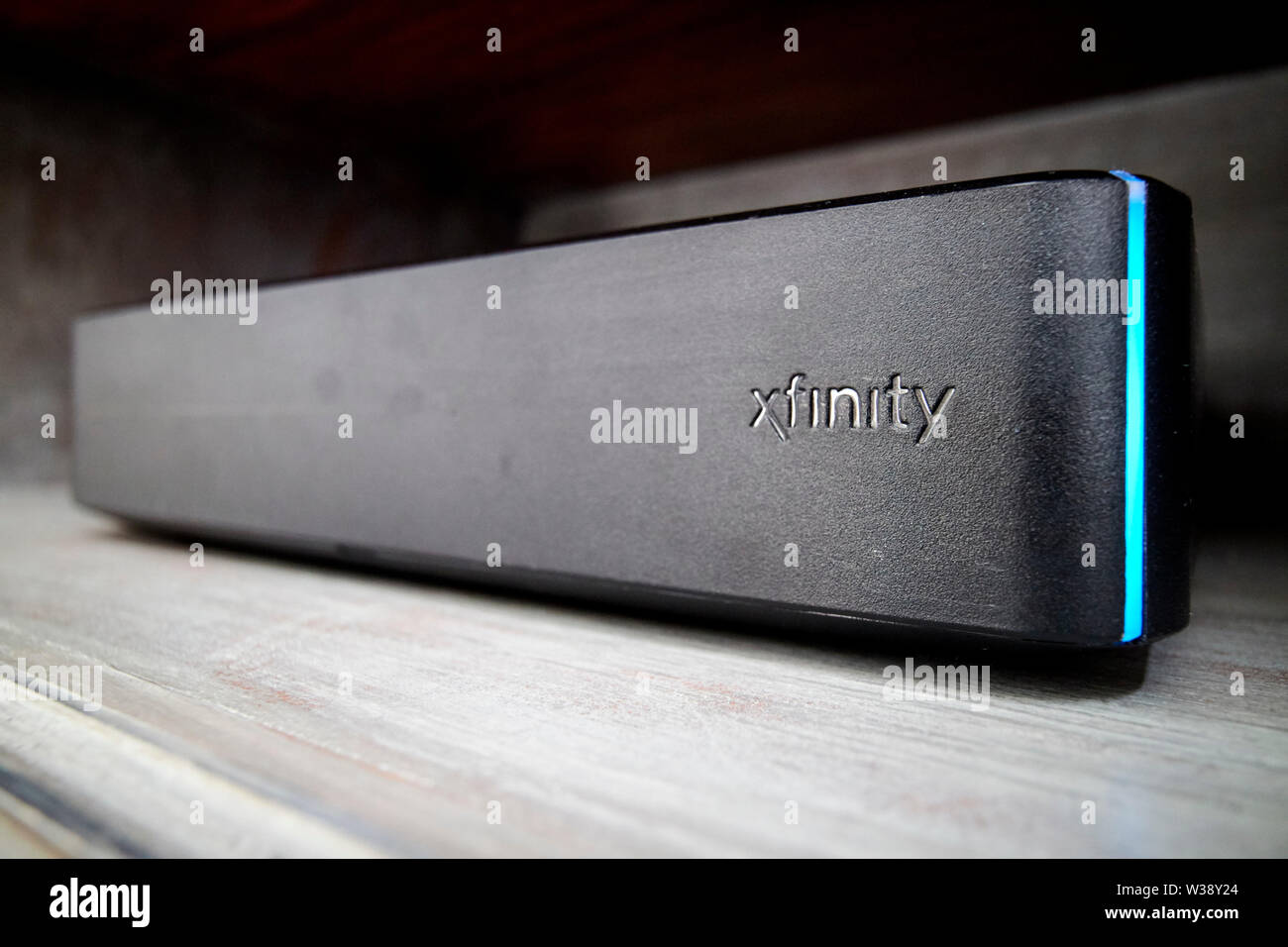 xfinity household domestic cable tv set top box USA United States of America Stock Photo