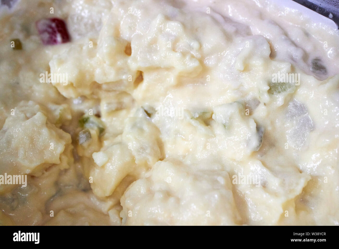 potato salad produced in the USA United States of America Stock Photo