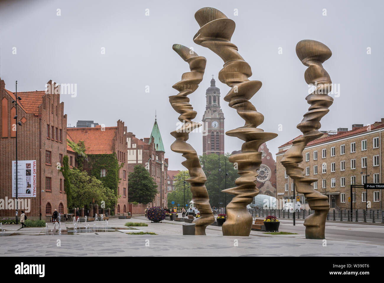 Points of View, a bronze sculpture in Malmo, sweden, May 21, 2019 Stock Photo