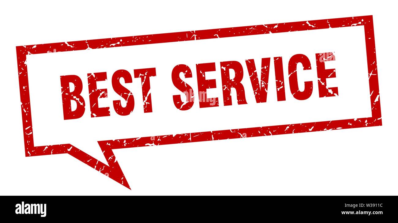 best service sign. best service square speech bubble. best service ...