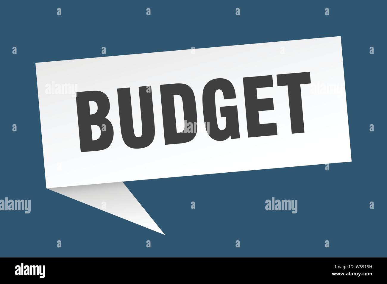 Budget Speech Bubble Budget Sign Budget Banner Stock Vector Art