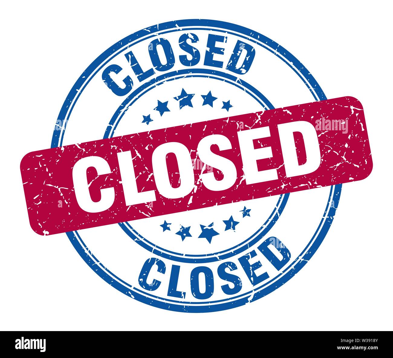 closed stamp. closed round grunge sign. closed Stock Vector Image & Art