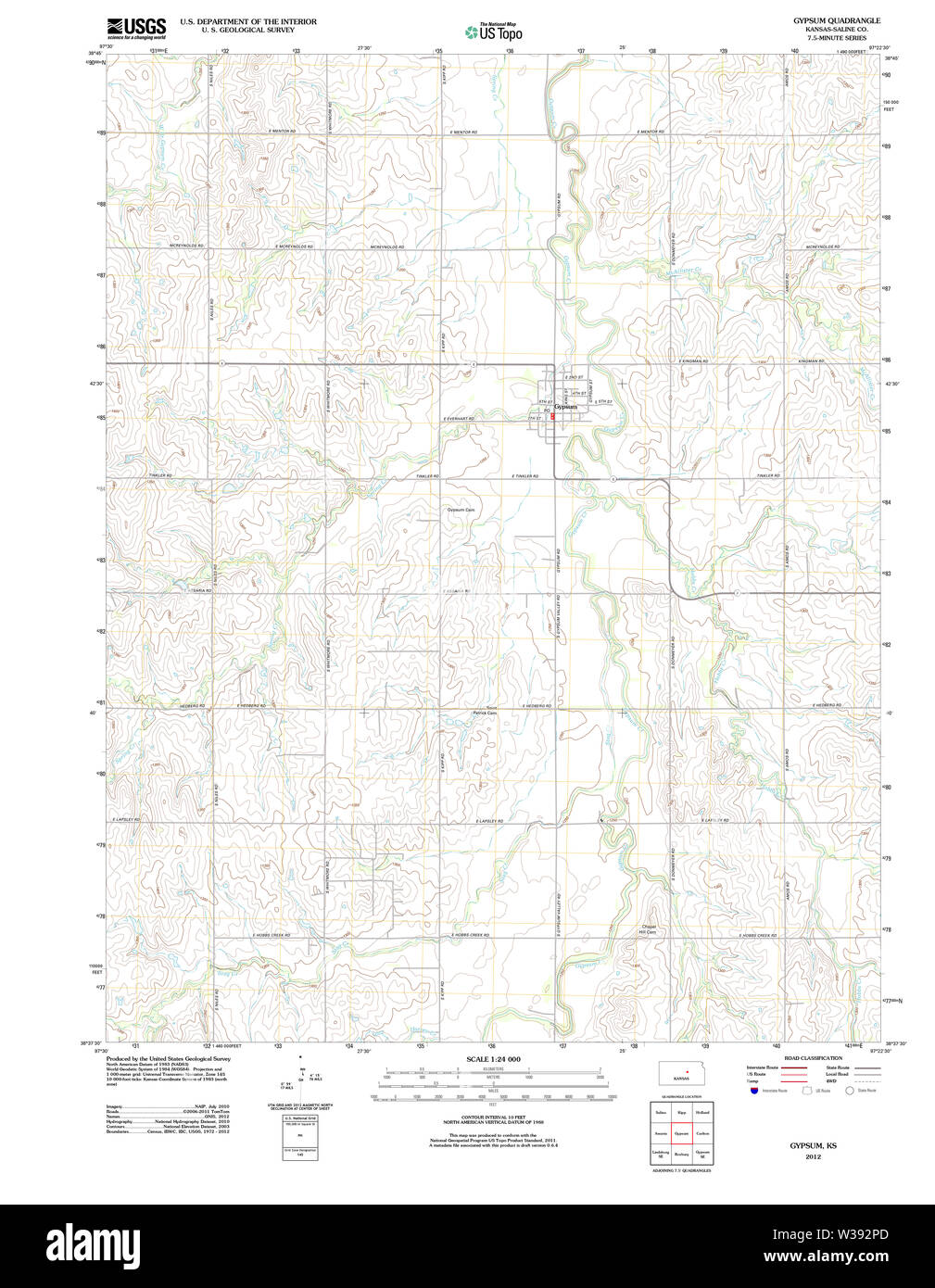 Map of gypsum hires stock photography and images Alamy