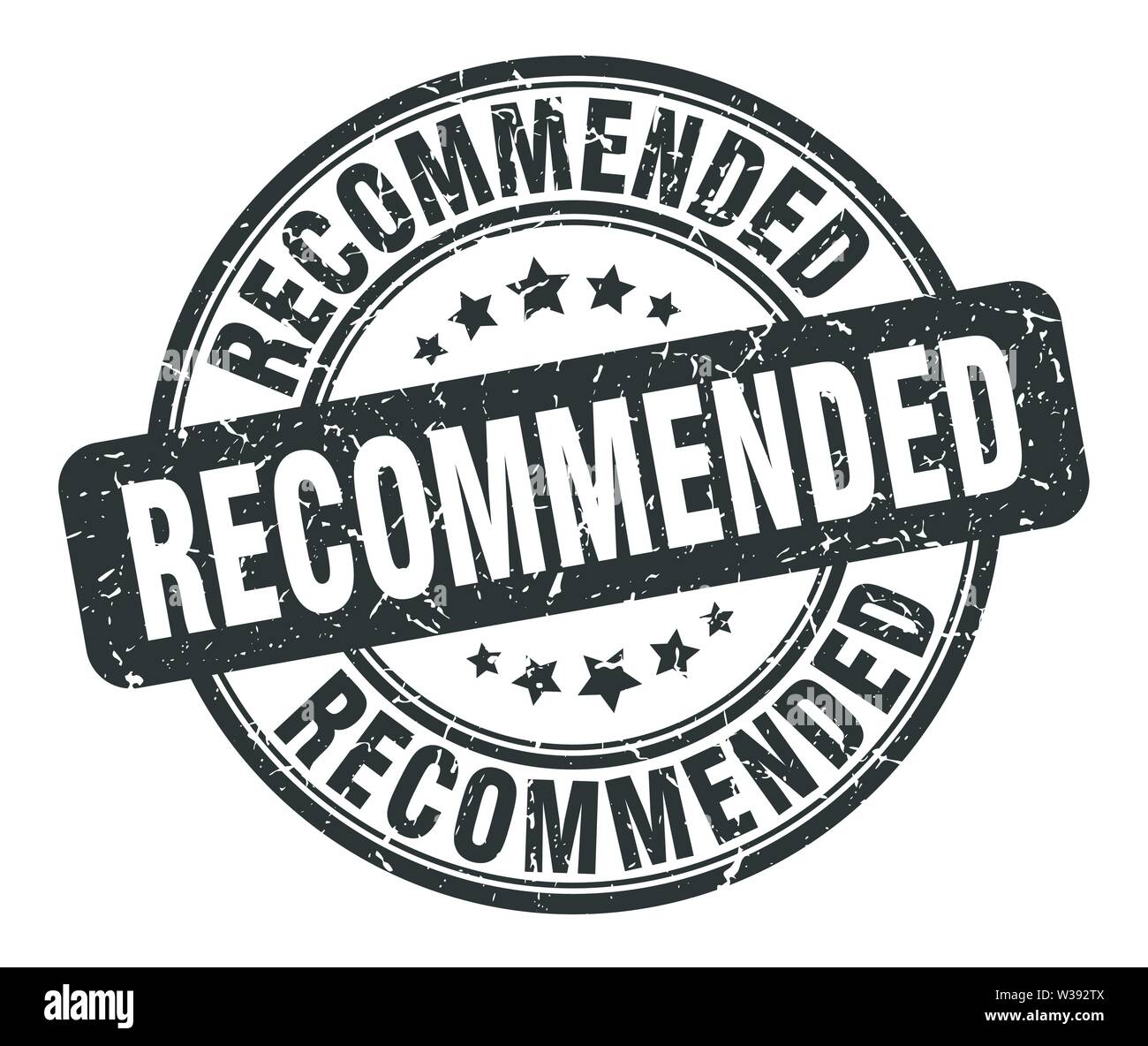 Recommendedd recommended stamp. recommended round grunge sign. recommended Stock ...