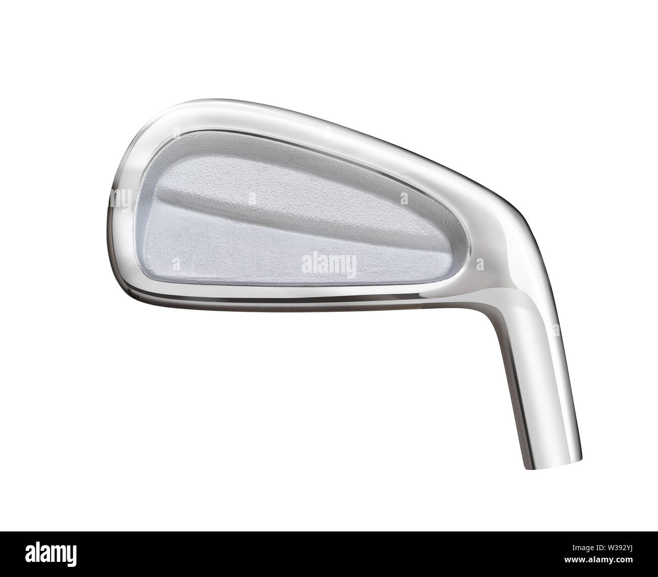Blank Golf Club Iron Head Back Isolated on a White Background Stock