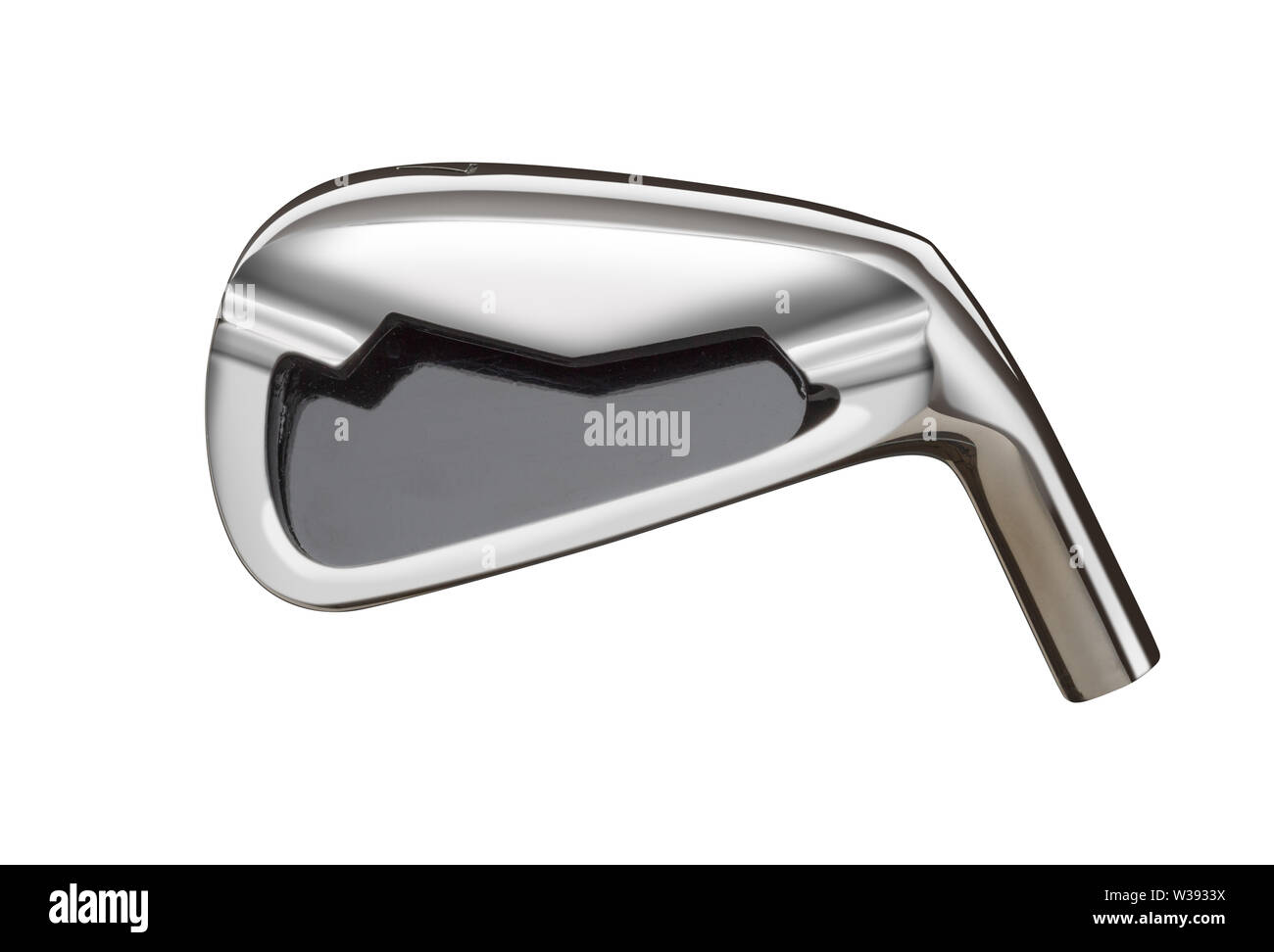 Blank Golf Club Iron Head Back Isolated on a White Background Stock