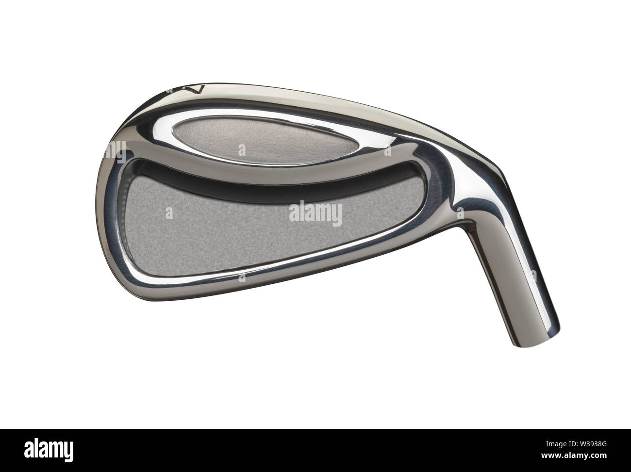 Blank Golf Club Iron Head Back Isolated on a White Background Stock