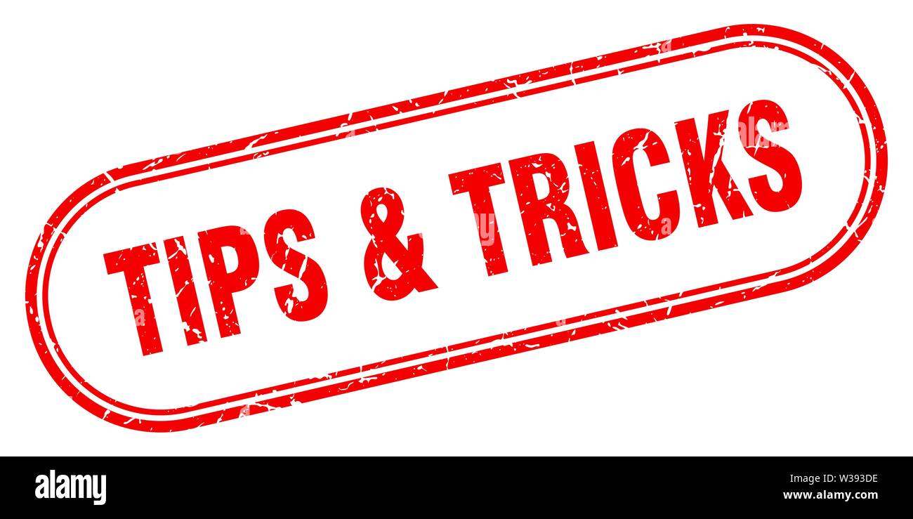 tips & tricks stamp. tips & tricks square grunge sign. tips & tricks Stock Vector