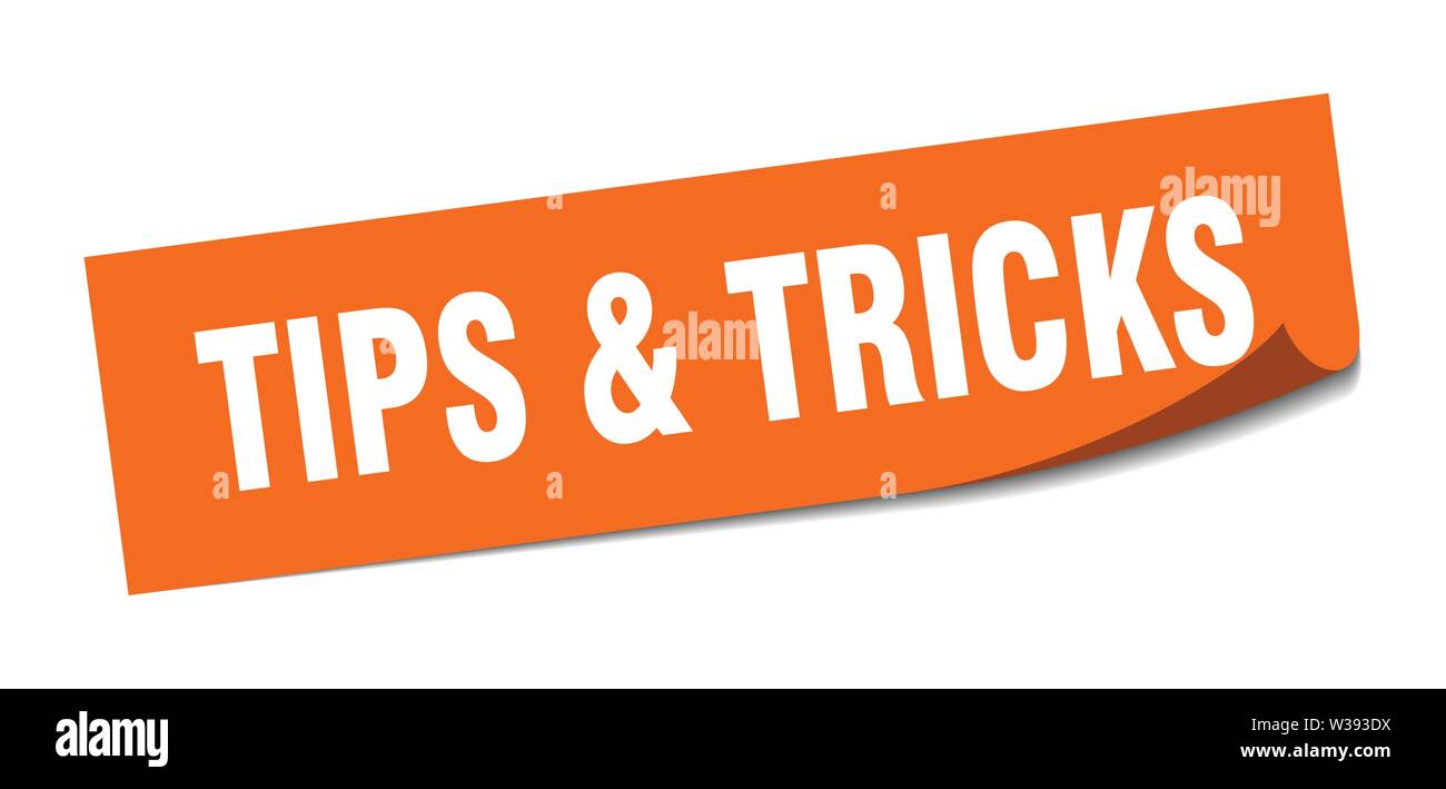 tips & tricks sticker. tips & tricks square isolated sign. tips & tricks Stock Vector