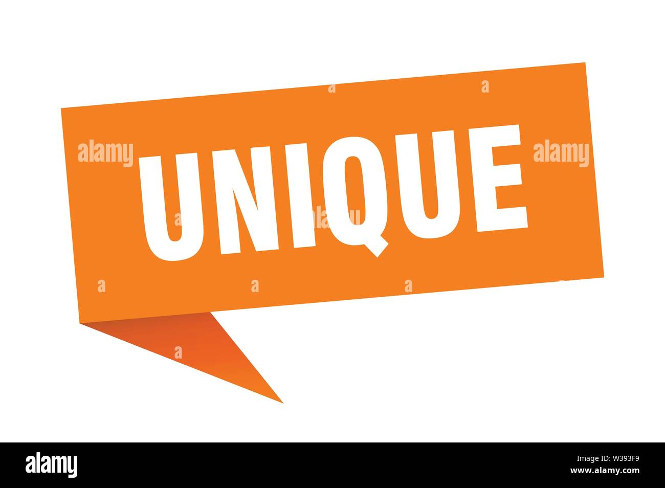  unique speech bubble. unique sign. unique banner Stock Vector Image ...