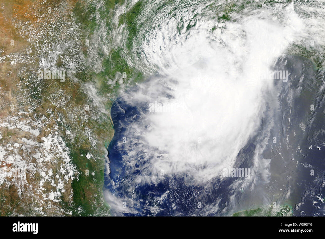 Tropical storm Barry heading towards Louisiana in 2019 - Elements of this image furnished by NASA Stock Photo