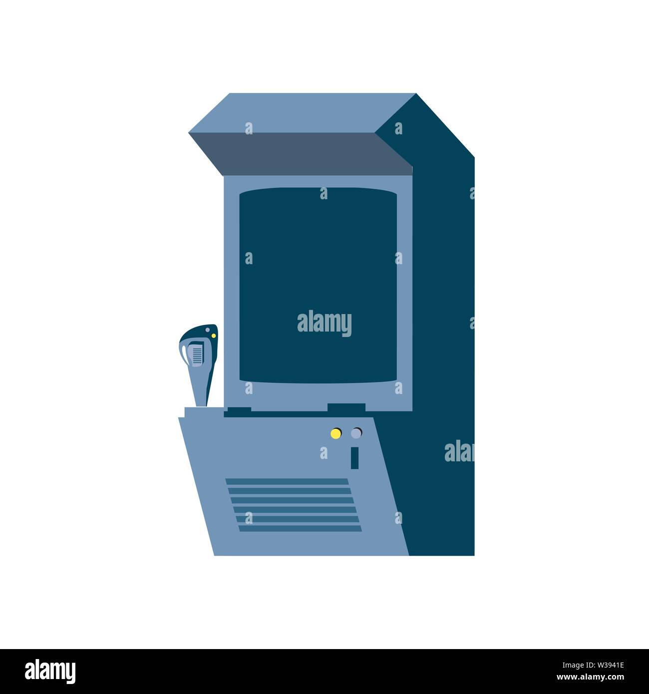 Retro Video Game Machine Icon Vector Illustration Design Stock Vector