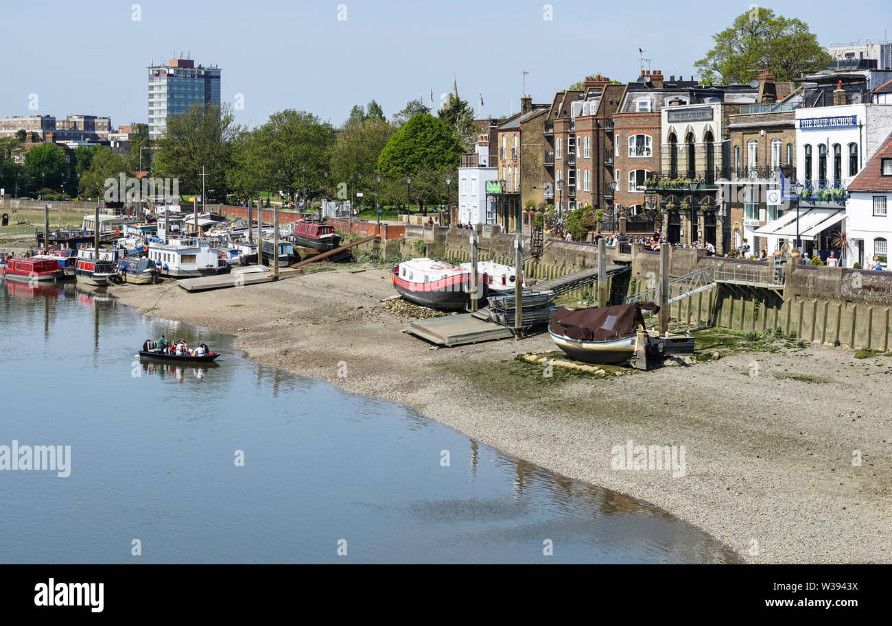 Thames riverside in Hammersmith, London, England, United Kingdom, UK