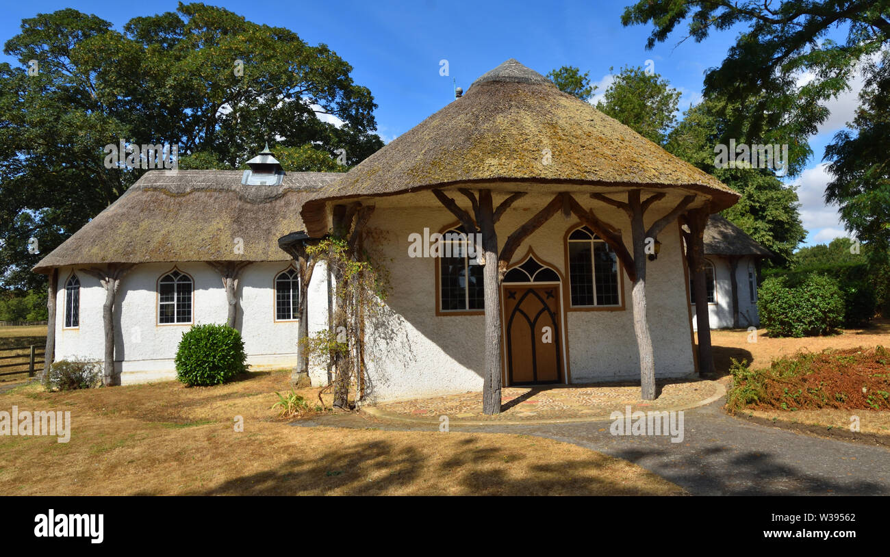 Roxton Thatched Chapel in Bedfordshire a unique  Congregational Church. Stock Photo